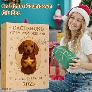 [COD] WANGJIA Dachshund Cozy Wonderland Advent Calendar 2025 24 Days Of Festive Ornaments With Cozy Themed Accessories
