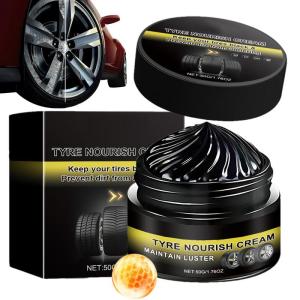 50g Tire Coating Wax Tyre Gloss Hydrophobic Sealant Wax Maintenance Long Cleaner Lasting Tire Agent Refurbishing Shiny Paste