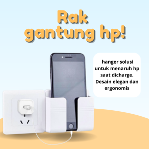 Holder Hp Tempel Dinding - Tempat Handphone / Remote di Dinding