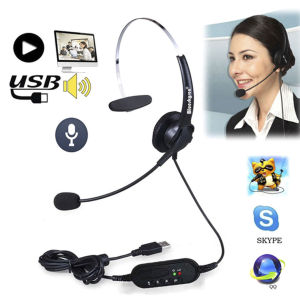 High Quality USB Headset Noise Canceling Adjustable Operator Dedicated Headphones with Microphone for PC Laptop Telemarketer headset