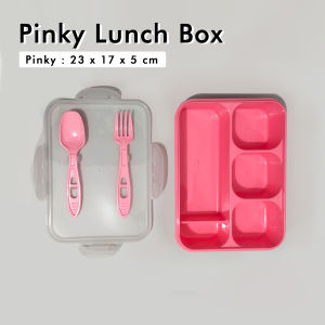 Kotak makan besar 5 sekat anti tumpah lunch box bentotepak makan jumbo golden sunkist tnks 119