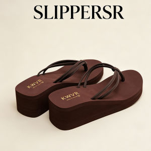 [Free Shipping] WomenS Non-Slip Outdoor Thick-Soled Flip-Flops 5CM Height-Increasing New Style Beach Flip-Flops