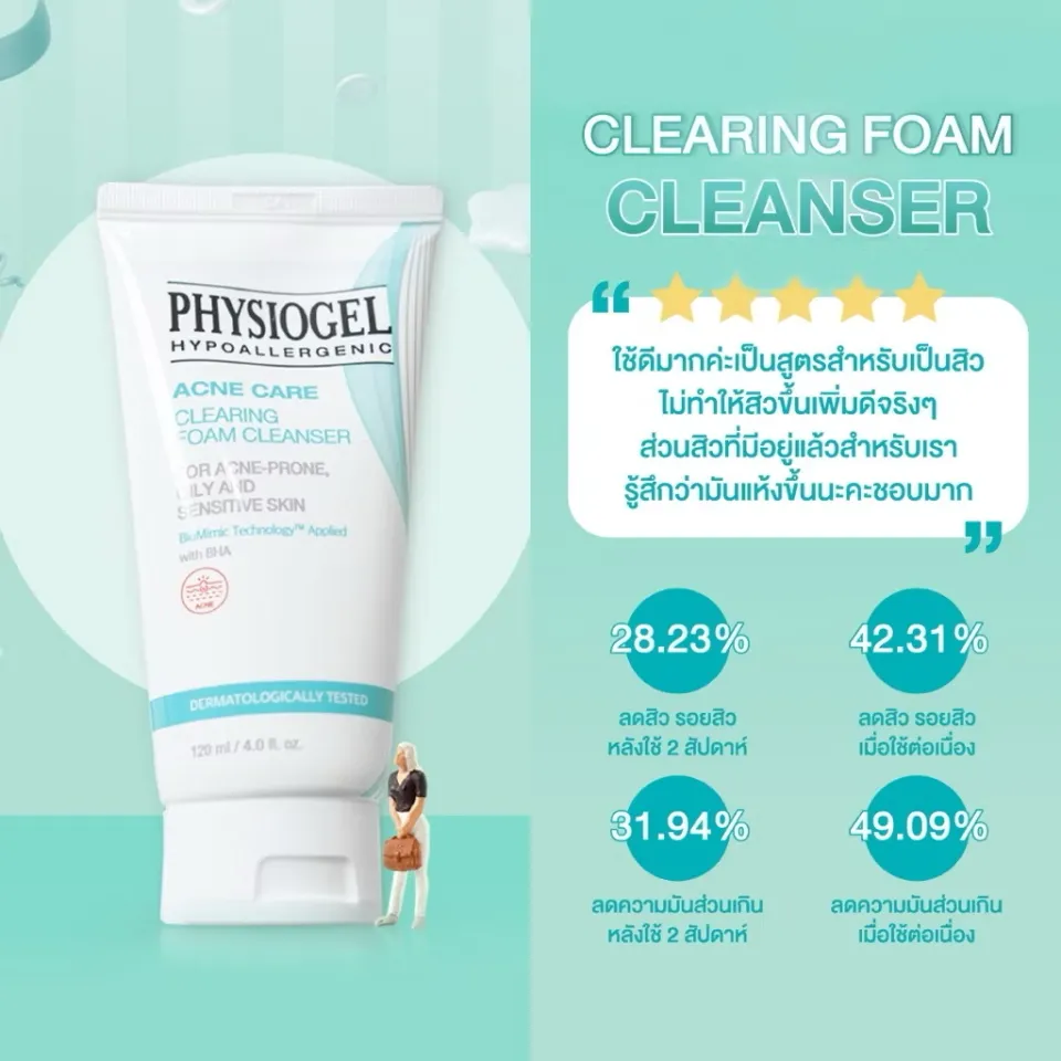 Physiogel Acne Care Clearing Foam Cleanser 120 Ml �������� Ŵ ��� ���� |  Lazada Thailand