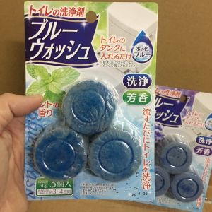 Vỉ 3 Viên thả bồn cầu hương bạc hà Lavender SEIWA Nhật Bản 60g x 3 viên