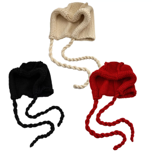 Mũ Dệt Kim dệt Balaclava Beanies cho phụ nữ Mũ Balaclava Khăn trùm đầu độc đáo mũ trùm đầu làm nổi bật cho xu hướng