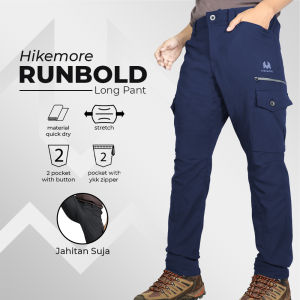 BISA COD Celana Pria Panjang Cargo Gunung Outdoor Hikemore Runbold Terbaru