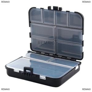 [COD] REMAI0 Mini Storage Case Double Layer Detachable Fishing Tackle Box Fishing Spoon Hook Bait Storage Box Fishing Accessories