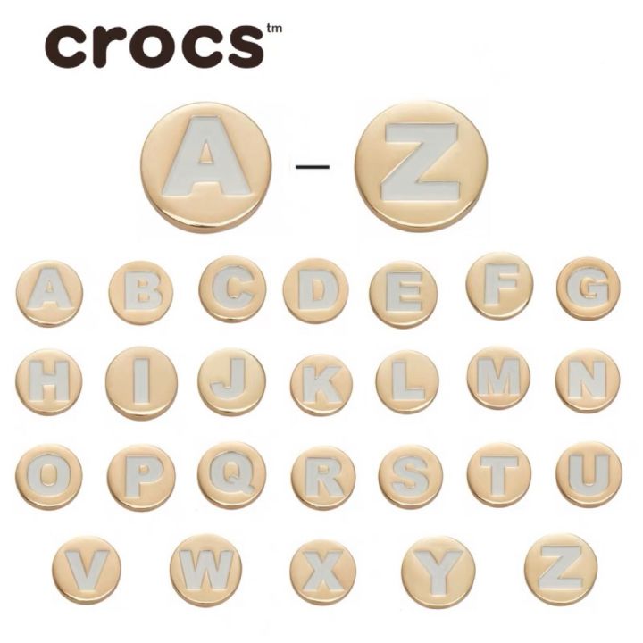 Croc pins outlet letters