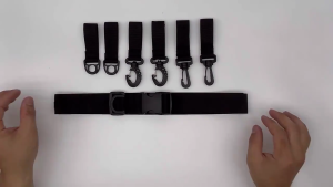 Fishing Wader Belt Adjustable Waist Belt Multi-function Fishing Wading Belt with Hook Fishing Belt Surfing Wading Belt