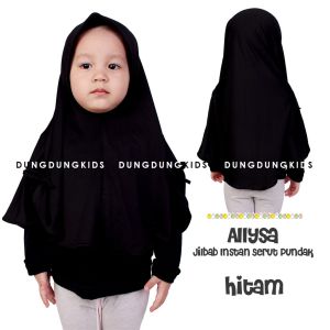 Dungdungkids Allysa Kerudung Anak Jilbab Instan Hijab Anak Bergo Premium Serut Pundak