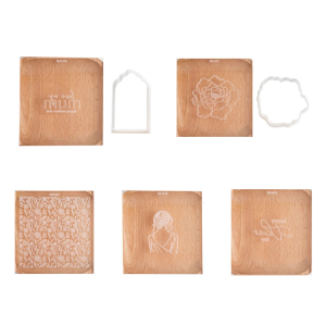 Nhựa khuôn bánh kẹo mềm linh hoạt Cookie nhãn dập nổi chịu nhiệt khuôn nướng cho ngày của mẹ lễ kỷ niệm