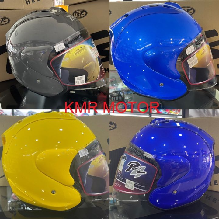 TSR RAM HELMET G818 NANO GRAY-MODERN GREY/ ULTRA PEARL BLUE