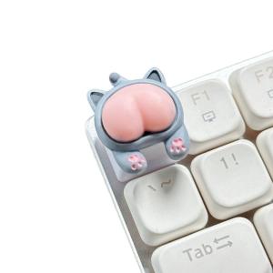 Handmade ABS Keycaps Pink Piggy Rabbit Cats Bear Butt Keycap for 3D Mechanical Keyboards ESC Customizeds Keycap