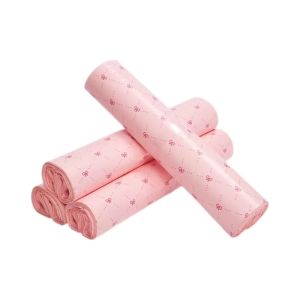 50Pcs New Pink Courier Bags Bow Heart Pattern Poly Frosted Self-Seal Shoe Bag PE Delivery Envelope Mailer Mailing Bags Organizer2026