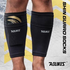 Sarung Deker Aolikes Pelindung Tulang Kering Sepak Sepak Bola Futsal