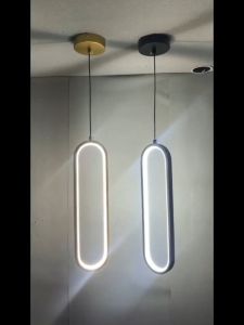 LED Pendant Light Bedroom Living Kitchen Bar Lighting Black Gold Tricolor Indoor Wall Hanging Lamp