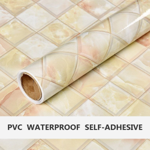 Phòng tắm hình nền dầu chống thấm-proof trang trí tường nhà bếp vân đá cẩm thạch nấm mốc-proof gạch men dán