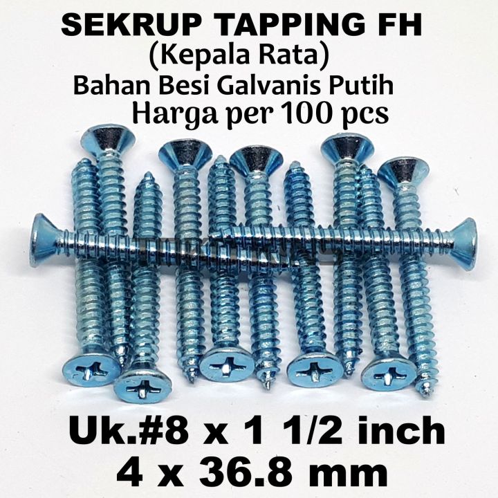 Sekrup FH 8 x 1 1/2 