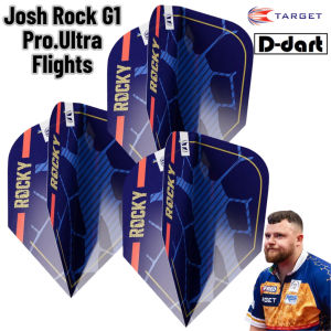 TARGET DARTS FLIGHT - Josh Rock G1 Pro.Ultra TEN-X DART FLIGHTS 3PCS/PACK (SAYAP ARROW)