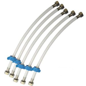 Dây cấp nước nhựa dây cấp nước bồn cầu đầu nối vòi rửa mặt ( có kèm tay vặn )