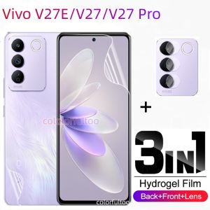Pelindung Layar Vivo V27 5G / V27 Pro Vivo V27e Paket 3 in 1 bahan hydrogel
