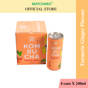 [HALAL] Matcharo Kombucha 4 in 1 MULTIPACK (240ml) -  Oolong / Peach Sakura / Raspberry / Original / Turmeric Ginger