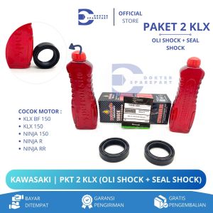 KAWASAKI (PROMO PAKET 2) OLI SHOCK + SEAL SHOCK DEPAN KLX / KLX 150 / SIL / SEL / OIL / MINYAK