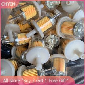 [COD] CHYIN 1PC Scooter Motorcycle Moped Scooter Dirt DIY Accessories Universal 8mm Hose Motorcycle Petrol Gas Fuel Gasoline Oil Filter