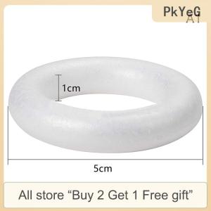 [COD] PkYeG Tool White Round Polystyrene Foam Ring For Christmas Crafts DIY Handmade Wreath Wedding Holidays Home Party Decoration