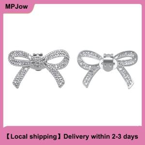 【Local shipping】 1Pcs Fashion Shiny Shoes Decorations Clip Women Shoe Buckle Accessories High-heeled Square Removable Shoes Decoration Flower