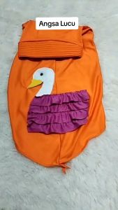 Kerudung Anak Jeblosan Gambar Angsa Instan Jilbab 3 4 5 6 Tahun