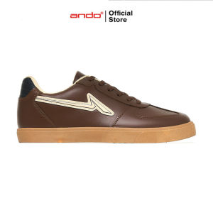Ando Official Sepatu Sneakers Eldric Pria Dewasa - Cokelat/Krem/Gum