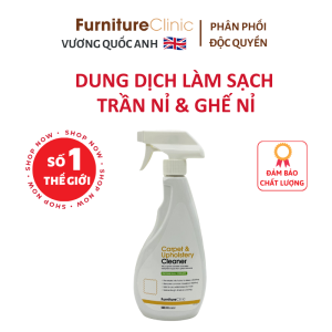 Vệ sinh trần nỉ ô tô hãng Furniture Clinic nước Anh an toàn làm sạch trần xe - Carpet Cleaner 500ml