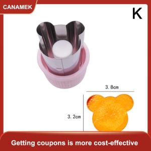 【CANAMEK】 Khuôn Nướng Vui Vẻ Chức Năng Rau Cutter Hình Dạng Thép Không Gỉ Press-Type Mini Cookie Cutter Cho Trẻ Em