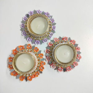 Handmade Diwali Diya Tealight Candle Holder | Diwali | Pooja | Home | Decor & Gifting |  (Pack of 1 pc)