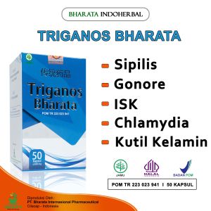 Obat Sipilis Gonore ISK Triganos Bharata Kemasan 250g Isi 50 Kapsul 100% Asli Bergaransi