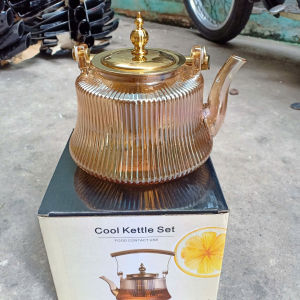 Ấm pha trà thủy tinh chịu nhiệt có tay cầm lõi lọc inox dung tích lớn hàng cao cấp