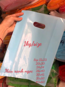 [MÀU XANH NGỌC] - 1KG PE BÓNG DẼO DAI túi gói hàng bóng dai loại tốt