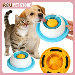 Dog Stimulation Toys Pet Lick Mat Slow Feeder Yogurt Licking Plate Interactive Cats Dog Snack Bowl Tiring Bowls Dental Care Tool