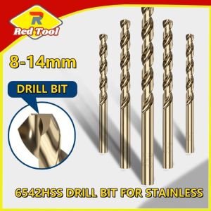 Redtool 8mm-14mm Cobalt HSS Drill Bit M35 For Stainless Steel Drilling Metalworking High Speed Steel