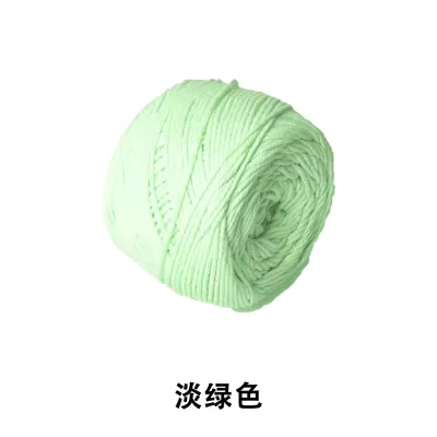 เชือกฟอกนิ่ม เชือกฟอก สีล้วน 2 มม 100 กรัม ปักด้ายปักดี คอตตอนเกลียว