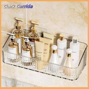 [Clark Carrida] Treo Tường Mỹ phẩm lưu trữ giá không có lỗ yêu cầu nhựa góc tường kệ tổ chức phụ kiện phòng tắm