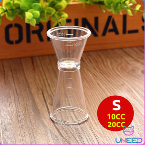 Need. PVC Double Jigger Measuring Cup 10/20/40cc Transparent Jigger with Measurement Markings