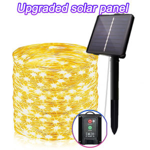22M Solar LED Light 200LED Garden Lights 8 modes Fairy Light String Outdoor Waterproof Solar Light for Holiday Christmas Decoration