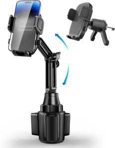 Giá đỡ điện thoại cốc cho ô tô với kẹp thông gió giá đỡ điện thoại cốc nâng cấp cho ô tô với đế mở rộng giá đỡ điện thoại di động tương thích với iPhone Samsung tất cả điện thoại 4.0-7.0 inch