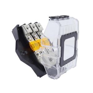 Solid Brass Fuses Distribution Block 1 Way/2 Way/3 Way/4 Way Channels With 80A Fuses for Campers Car Marine Motorhomes