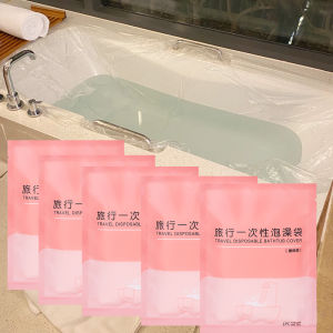 1/3/5 cái du lịch trong suốt dùng một lần bồn tắm Bìa phòng tắm nhà tắm túi lót cho khách sạn di động đồ tắm 120x260cm