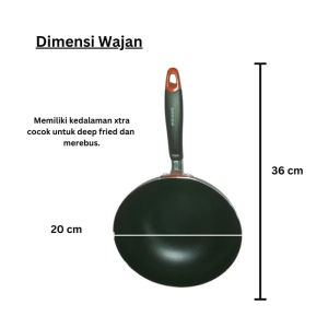Wajan Penggorengan Minowa XC Teflon Frying Pan Aluminium