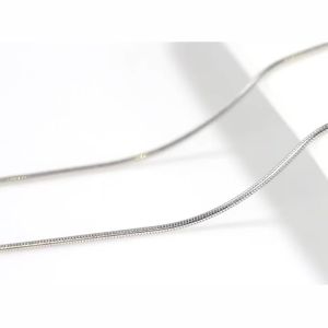 Rinntin 925 Sterling Silver 1.5mm Round Snake Chain Luxury Necklace for Women Men Chain Jewelry Valentines Day Present SC30