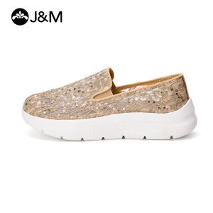 Joy&Mario Womens Mesh Breathable Floral Sneakers